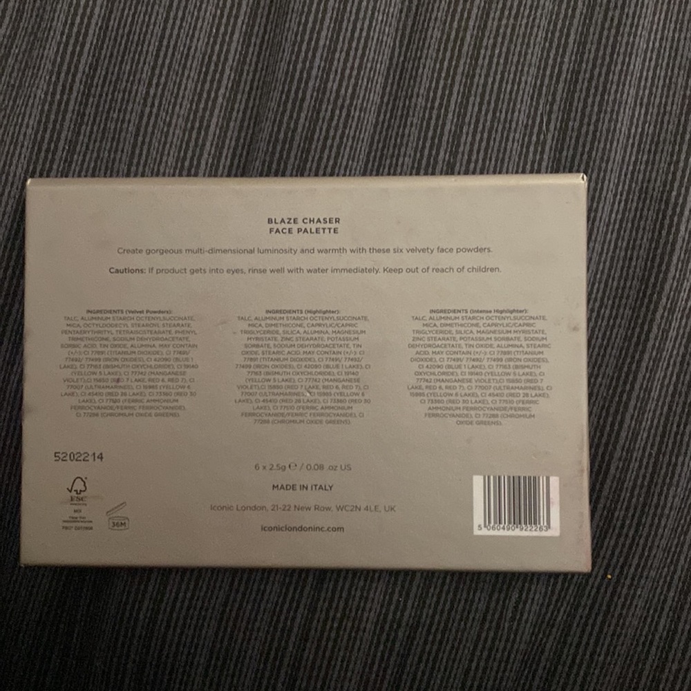 Iconic London face palette